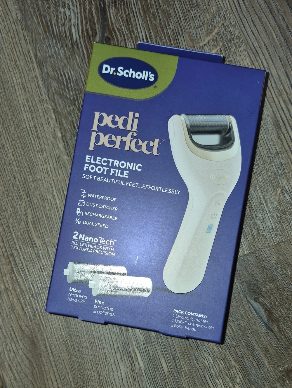 Dr. Scholl's Pedi Perfect Electronic Foot File - Nwt